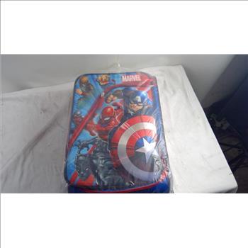 Valigia Per Bambino Marvel Avengers Con Scudo - Bagaglio A Mano 38x55x20 Cm, 32 Litri, 4 Ruote