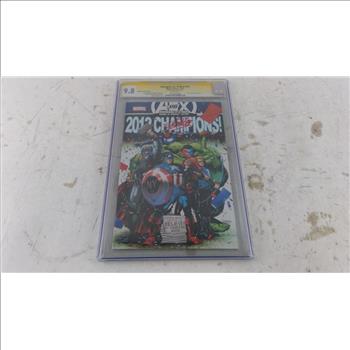 Marvel Avengers Vs X-Men 2012 Champions Comic Signed And Graded