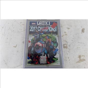 Marvel Avengers Vs X-Men 2012 Champions Comic Signed And Graded