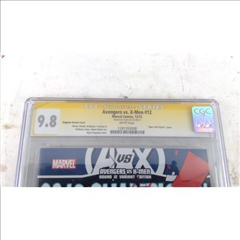 Marvel Avengers Vs X-Men 2012 Champions Comic Signed And Graded