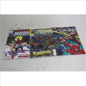 Marvel, Spider-man, Daredevil, And Elektra Comics 3 Pieces