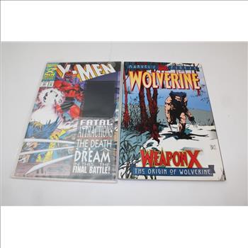 Marvel X-men Anniversary Issue & Marvel Wolverine Weapon X; 2 Pieces