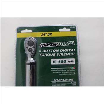 Masterforce 3 Button Digital Torque Wrench