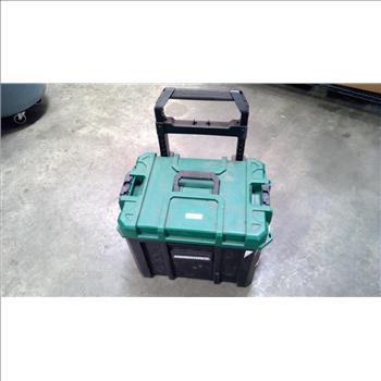 MasterForce Rolling Tool Box With Mixed Tools - Bolt Cutter, Pliers, Vise, And More