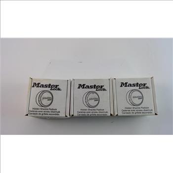 Masterlock Puck Locks, 3 Pieces