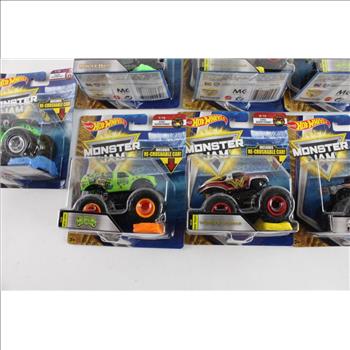 Mattel Hot Wheels Monster Jam Toy Monster Trucks, 9 Pieces