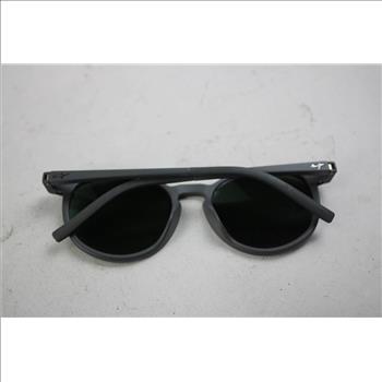 Maui Jim Kiawe Grey Woodgrain Stripe Frame With Neutral Grey Glass Lenses Sunglasses