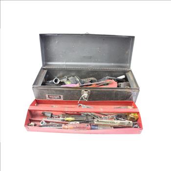 Maxam Toolbox With Misc Tools, 10+ Pieces