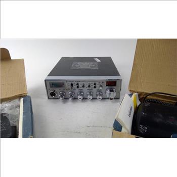 Maxon Two-way Portable Radios And Cobra Sound Tracker, 3 Pieces