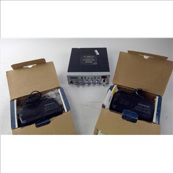 Maxon Two-way Portable Radios And Cobra Sound Tracker, 3 Pieces