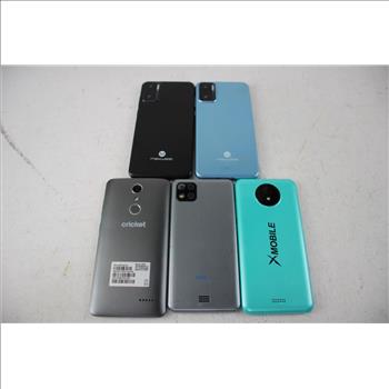 Maxwest And More Cell Phone Lot,  5 Pieces, Sold For Parts