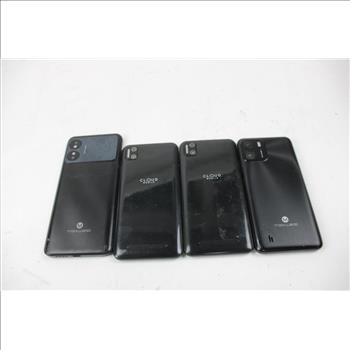 Maxwest, Cloud, Cell Phone Lot, 4 Pieces, Sold For Parts