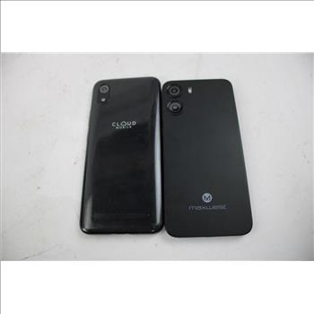 Maxwest, Cloud Mobile Cell Phone Lot, 2 Pieces, Sold For Parts