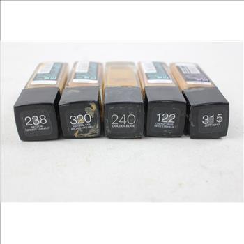 Maybelline Make Up, Foundation, Countour, Lipstick, Mascara, 8 Pieces