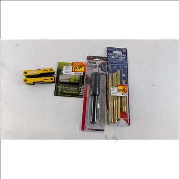 Mayhew Brass Punch Set, Dewalt Multi Tool, And More, 5 Pieces