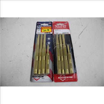 Mayhew Pilot Punch Sets, Branch Punch Sets, Roll Pin Punch Set, 5 Pieces