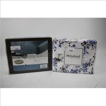 McLeland Floral Twin Sheet Set, BedTite Full-Size Sheet Set, 2 Pieces