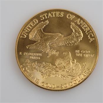 MCMLXXXVI US American Eagle Fine Gold $50 1oz