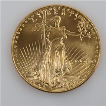 MCMLXXXVI US American Eagle Fine Gold $50 1oz