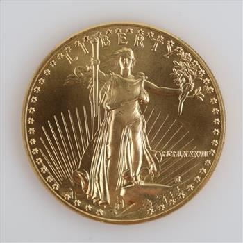 MCMLXXXVII US American Eagle Fine Gold $50 1oz