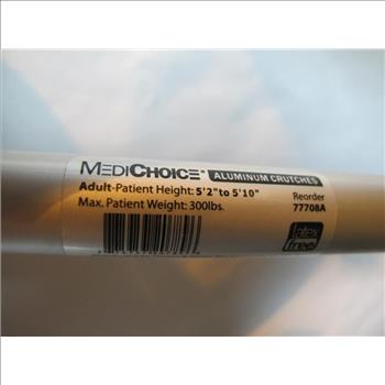 MediChoice Aluminum Crutches; 2 Pieces