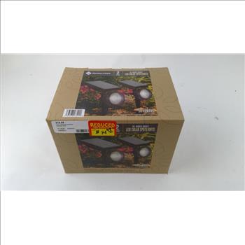 Memebers Mark 2 Piece LED Solar Spotlights