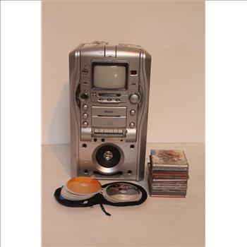 Memorex Karaoke System With The Beatles, Rolling Stones And More CDs, 15+ Pieces