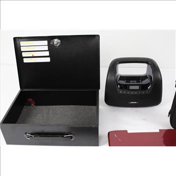 Memorex MVDP-1085-RDW Portable DVD Player & More, 5 Items