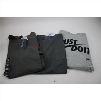 Men And Women's Small, Medium Shirts, Men's Levi's Shorts, Hoodie Bulk Lot, 11 Pieces