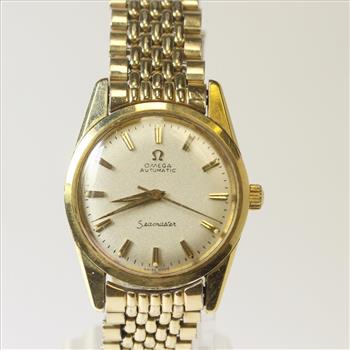 Mens 14kt Gold Plated 1960's Vintage Seamaster Omega Watch