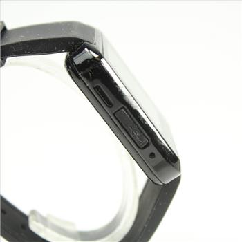 Mens Black Leather Pandaoo Smartwatch