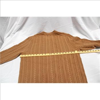Men's Burberry Chunky Cable Knit Sweater, Size M