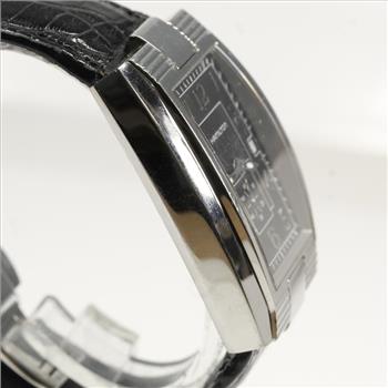Mens Hamilton Black Leather Watch