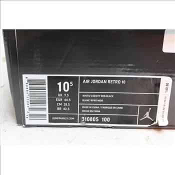 Mens Jordans Retro 10, Size 10.5, Style Number 310805-100