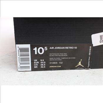 Mens Jordans Retro 10, Size 10.5, Style Number 310805-102