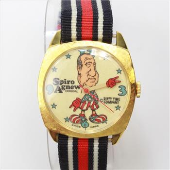 Men's Original 1970s Vintage Dirty Time Company Spiro Agnew Watch