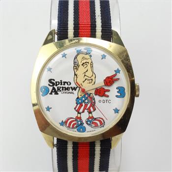 Men's Original 1970s Vintage Dirty Time Company Spiro Agnew Watch