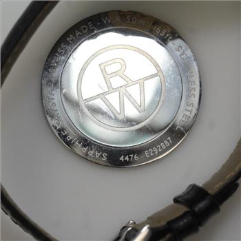 Men's Raymond Weil Geneve Chronograph Black Leather Watch