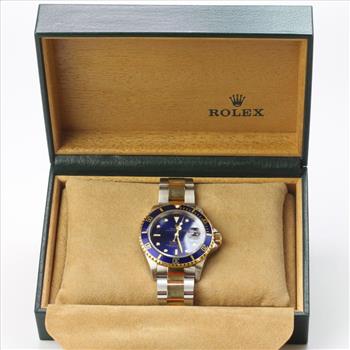 Men's Rolex Submariner Two-Tone Watch With Box - Evaluated By Independent Specialist