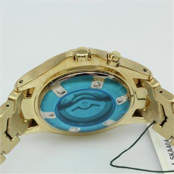 Mens Seiko Kinetic Gold Colored Watch