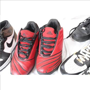 Men's Shoes Bulk Lot, Adidas, Nike Airforce Low & High Top 4 Pieces