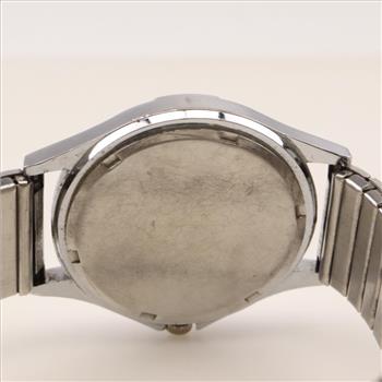 Mens Stainless Steel White Dial Watch