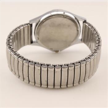 Mens Stainless Steel White Dial Watch