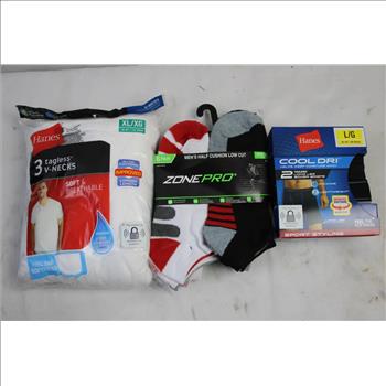 Men's Underwear In A Blue Bag