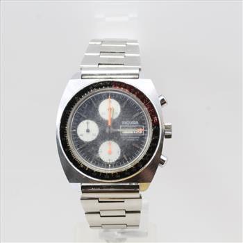 Men's Vintage Sicura Breitling Chronograph Watch - Evaluated By Independent Specialist