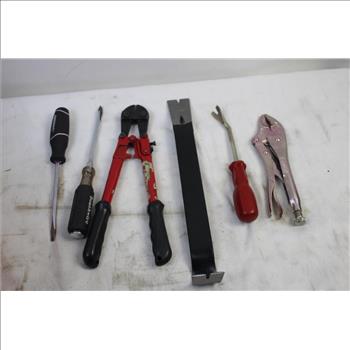 Metal Box With Mixed Tool Lot -10+