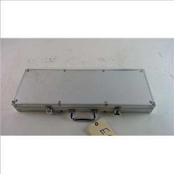 Metal Case With Poker Chips