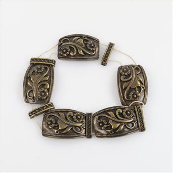 Metal Panel Link Fashion Bracelet