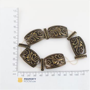 Metal Panel Link Fashion Bracelet