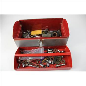 Metal Tool Box with Tools